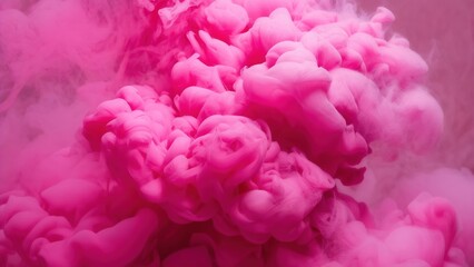 Obraz premium Pink smoke swirls in the air creating a captivating visual effect