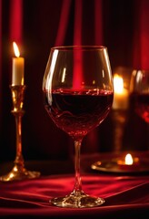 detailed close wine glass showcasing lush liquid texture vibrant rich color infusion, beverage, drinking, elegant, vintage, luxurious, clear, deep, red