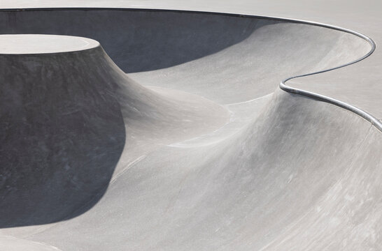 Abstract image of a skatepark