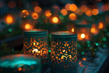 saint patricks day celebration, irish tunes, shimmering lanterns, and laughter create a cozy saint patricks day atmosphere of camaraderie