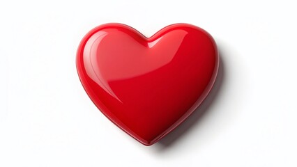 Single Red Heart Sticker, Valentine's Day, Love, Adhesive, Decoration