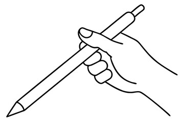 hand holding a pen