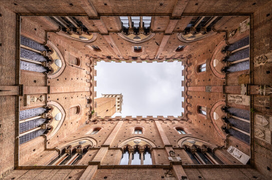 Palazzo Comunale (Town Hall) in Siena, Italy. 