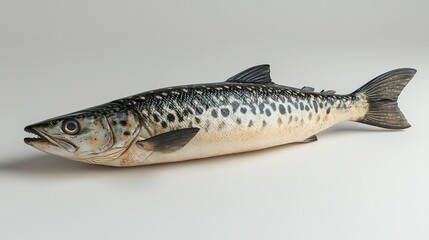 Naklejka premium Spotted fish on white background, studio shot.