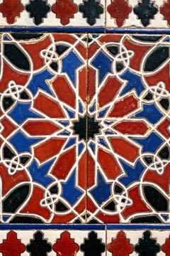 Traditional geometric tile pattern in Andalusia