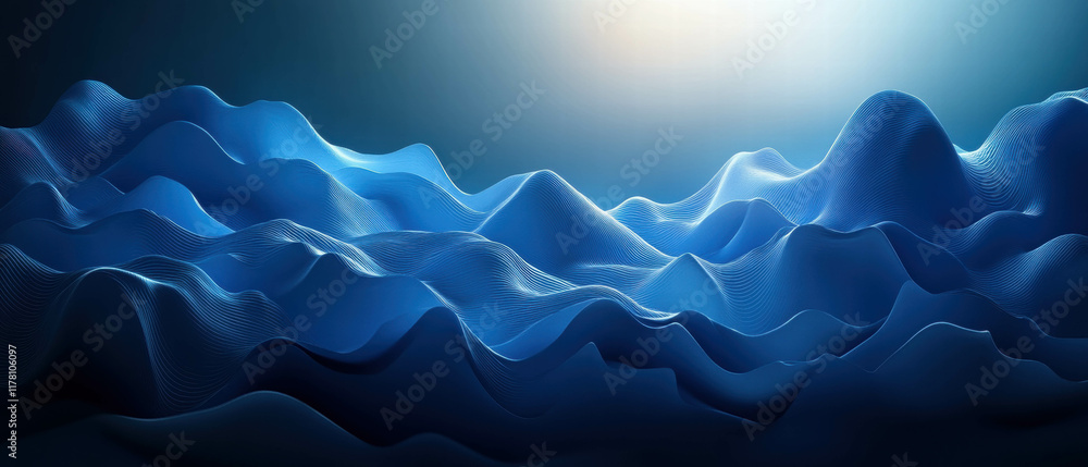 Poster flowing liquid textures create a serene and dynamic background with wave-like forms