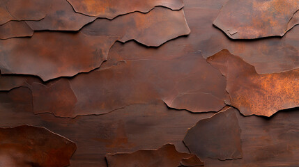 Naklejka premium A rusty metal texture background, aged and corroded, with shades of brown, orange, and red.