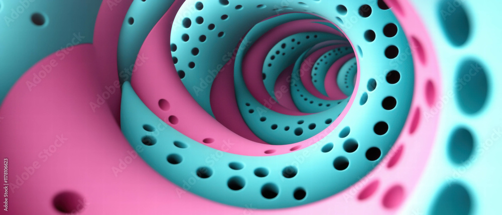 Aufkleber mesmerizing kaleidoscope patterns create a vibrant 3d background design