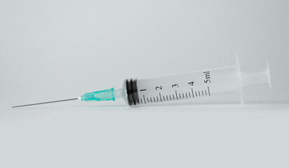 empty syringe with clear measurement markings