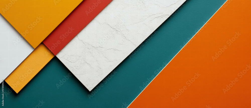 Poster bold textured blocks of color create a dynamic background for creative projects