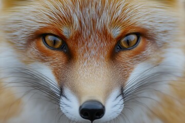 Obraz premium Red Fox Close Up: Eyes, Fur, Vibrant