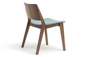 Modern Wooden Chair Design with Padded Seat