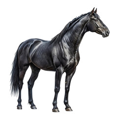 horse isolated on white