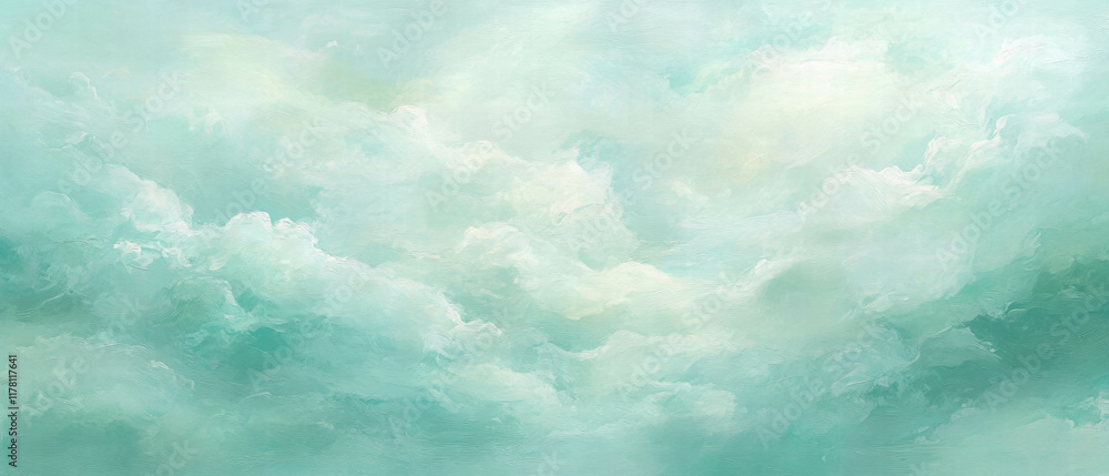 Poster dreamy cloud formations create a serene overlay texture for creative projects