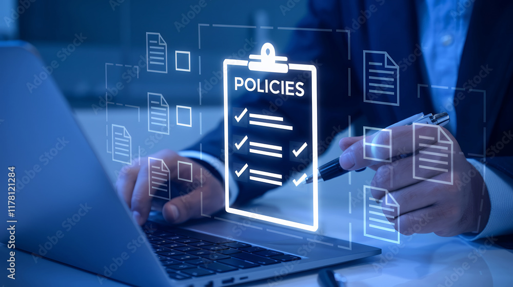 Poster Comprehensive Guide on Policy Documentation and Compliance Framework for Organizations to Ensure Regulatory Adherence and Risk Management Strategies