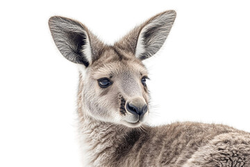 Fototapeta premium Kangaroo Portrait: Transparent Background Image