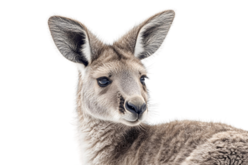 Kangaroo Portrait:  Transparent Background Image