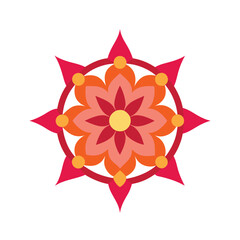 red and yellow flower