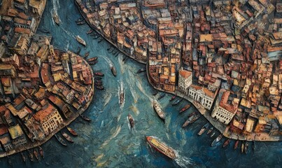 Aerial view of Venice