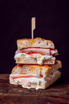 Genoese focaccia sandwich 
