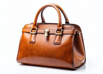 Stylish Brown Leather Handbag: Modern Design, Versatile Accessory for Everyday & Special Occasions