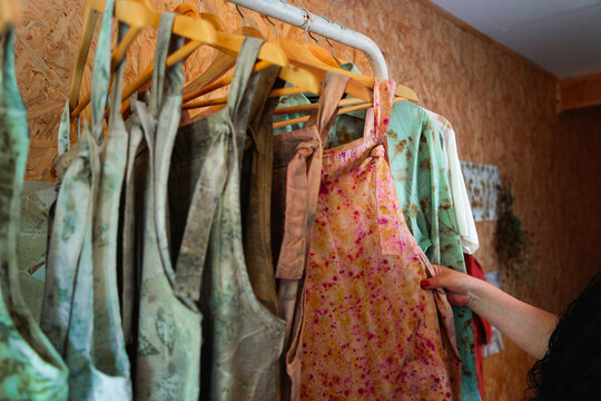 Textile Craftswoman and Clothes with Natural Dye