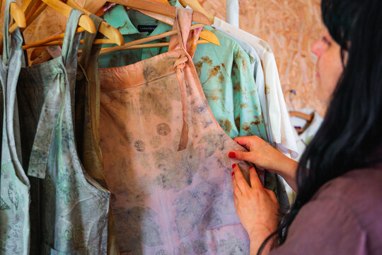 Designer and Hand-Dyed Clothes with Botanical Prints