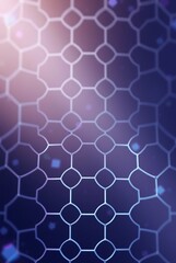 Abstract Geometric Pattern with Hexagonal Shapes and Soft Lighting