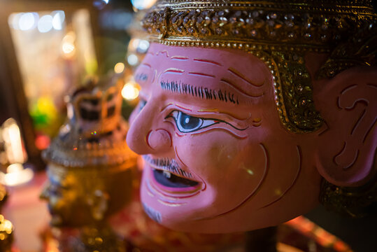 Exquisite Hermit Head Mask at Thai Night Market

