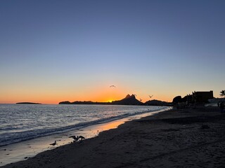 Fototapeta premium sunset at the beach