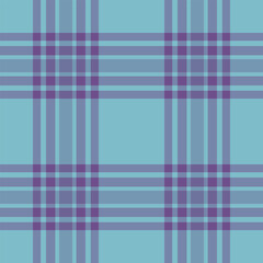Stylish teal and purple plaid pattern.  Perfect for textile design, website backgrounds, or fashion projects.  Clean, modern aesthetic.  Ideal for adding a touch of sophisticated texture.