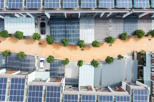 Solar Panels Transform Residential Area
