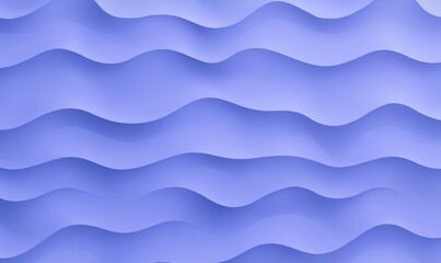 Fototapeta premium Abstract 3D periwinkle waves background for modern digital design, presentations, or website backdrop.