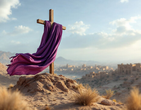 A cross in the desert