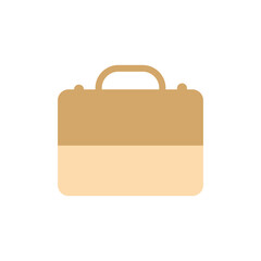 Briefcase icon isolated on white background for your web. Briefcase logo concept. Suitcase symbol. suitcase icons with various shapes. Brown briefcase icon element design