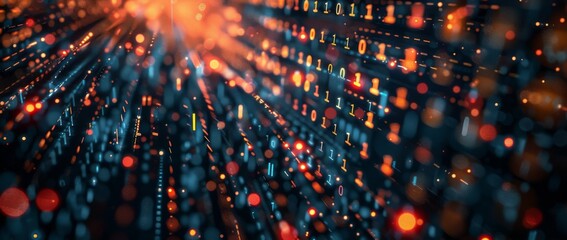 Digital world map with data visualization elements in a futuristic design.