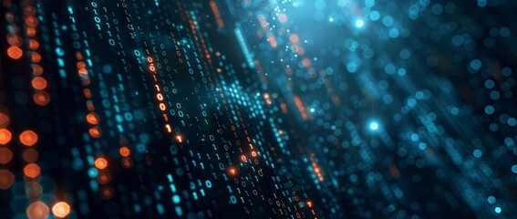 Digital world map with data visualization elements in a futuristic design.