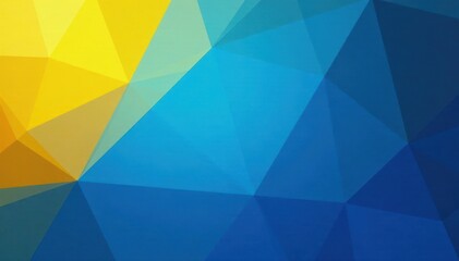 Fototapeta premium Abstract blue yellow geometric gradient background, trendy