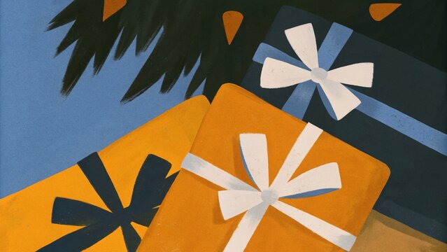 Gift Boxes with Ribbons