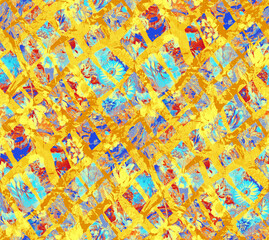 Fototapeta premium Digital abstract allover designs ; Color Mirage