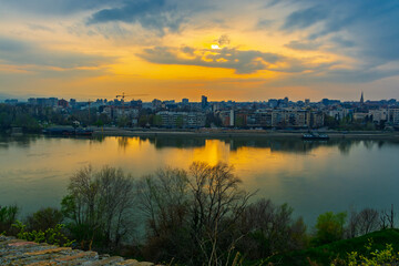 Naklejka premium Landscape from Petrovaradin Fortress