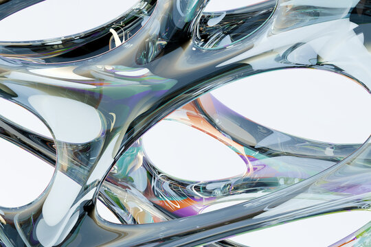 3D abstract glass structure