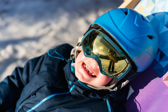 Smiles and Sunshine on a Snowy Ski Day