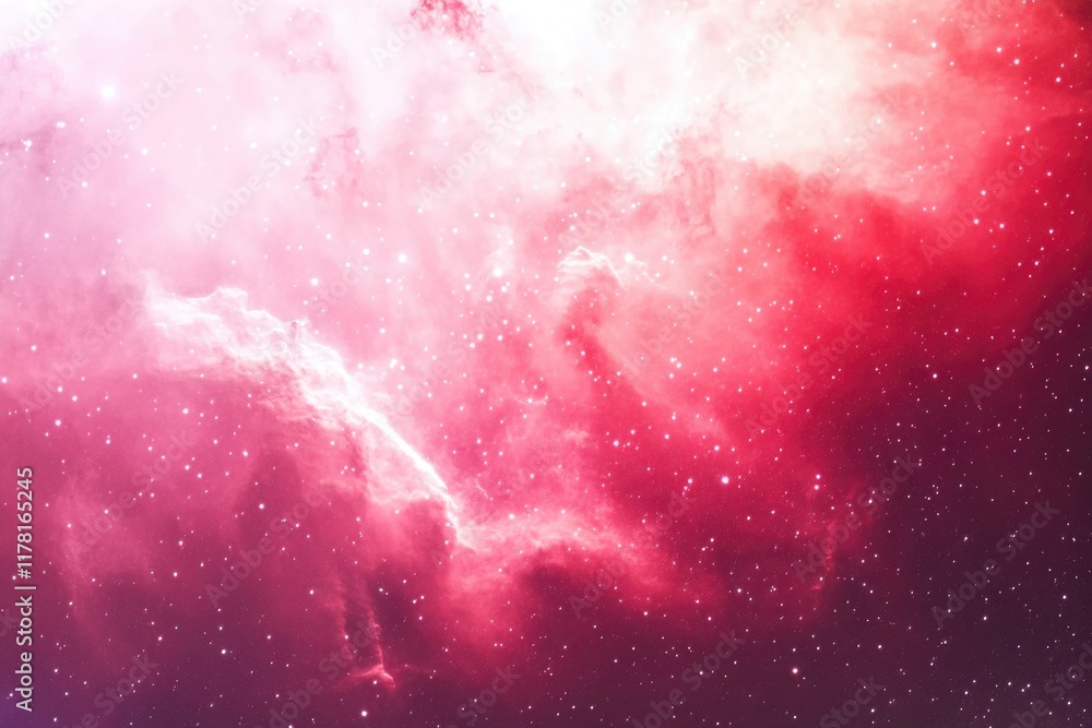 Poster a cloud with red and white colors in the sky, suitable for use as a background or texture