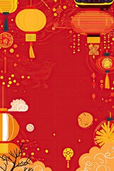 Chinese New Year background wallpaper