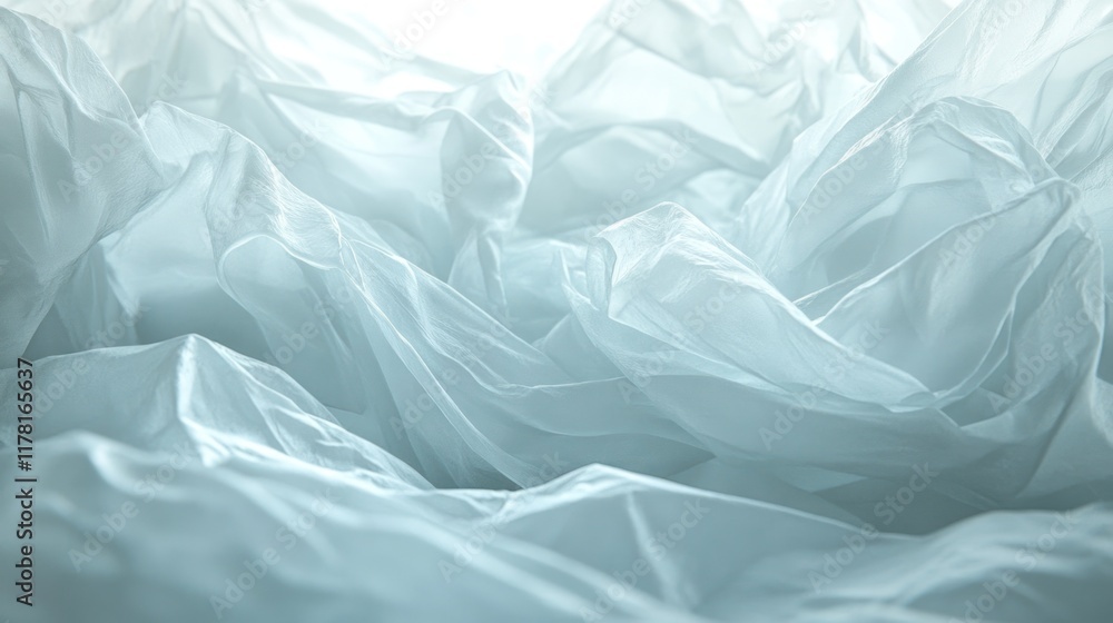 Poster soft undulating textures create a serene atmosphere in a light-filled space. generative ai