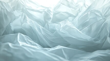 Obraz premium Soft undulating textures create a serene atmosphere in a light-filled space. Generative AI