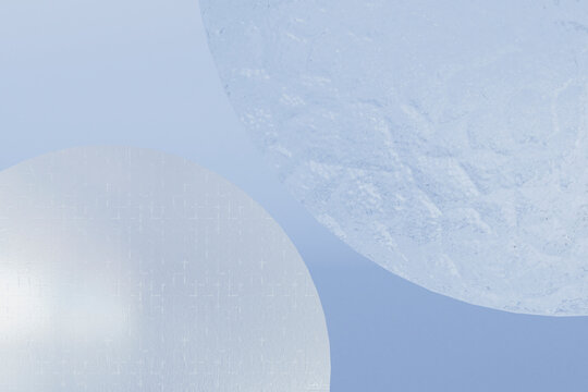 Overlapping abstract textured circles