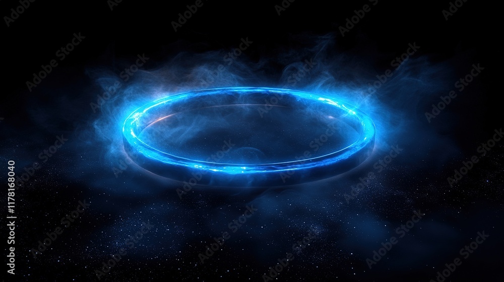 Poster dynamic energy portal visualization in a digital realm abstract art cosmic environment vibrant viewp