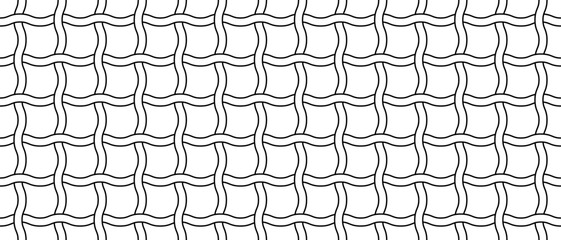 outline wave mesh seamless pattern